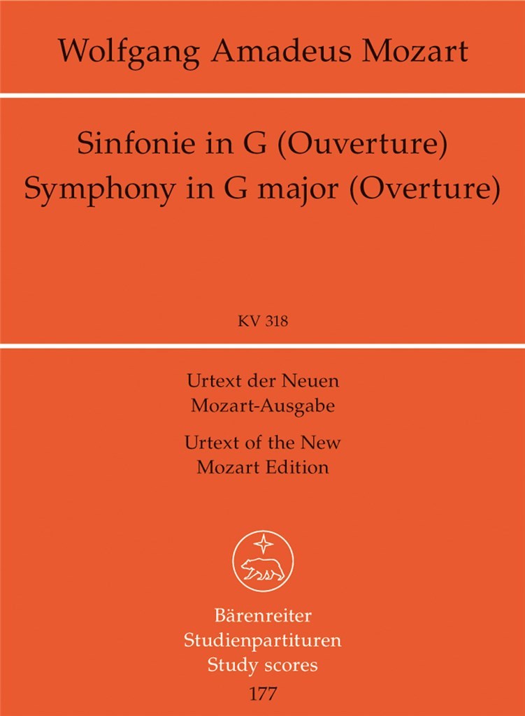 Symphony No. 32 G major KV 318